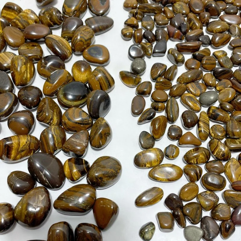 Polished Yellow Tiger Eye Chips Tumbled Wholesale