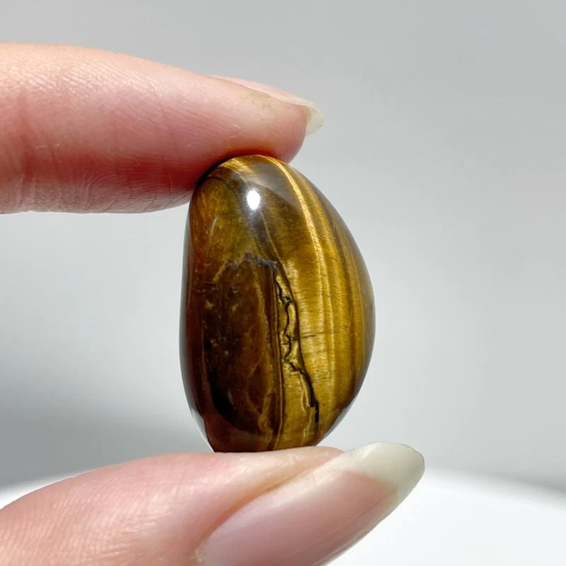 Polished Yellow Tiger Eye Chips Tumbled Wholesale - Image 3