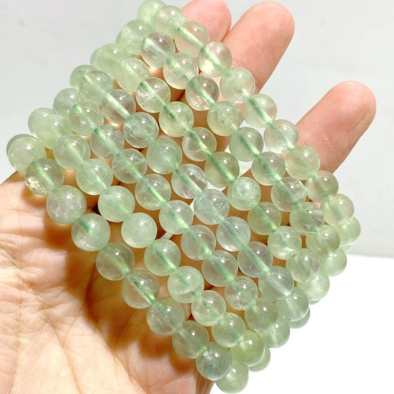 10 Pieces 8mm Prehnite Bracelets - Image 2