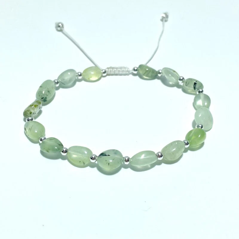 New Design - Prehnite Adjustable Hand-woven Bracelet Wholesale
