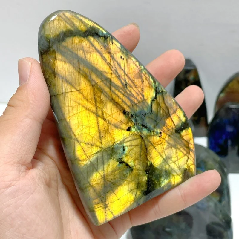 22 Pieces Beautiful High Quality Polished Labradorite Free Form - Image 3
