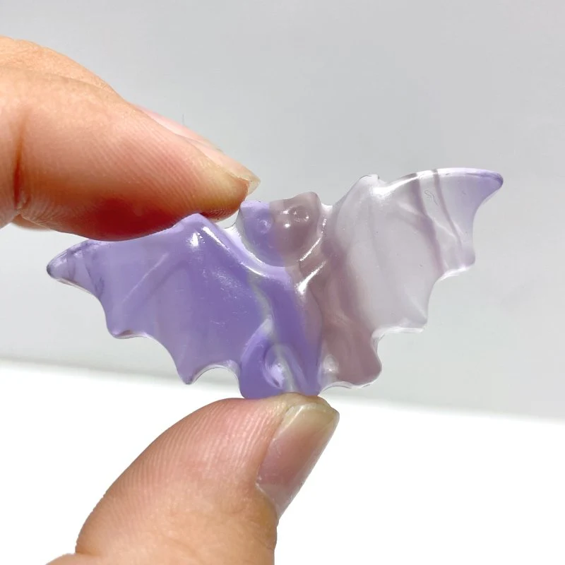 Purple Fluorite Bat Carving Wholesale - Image 3