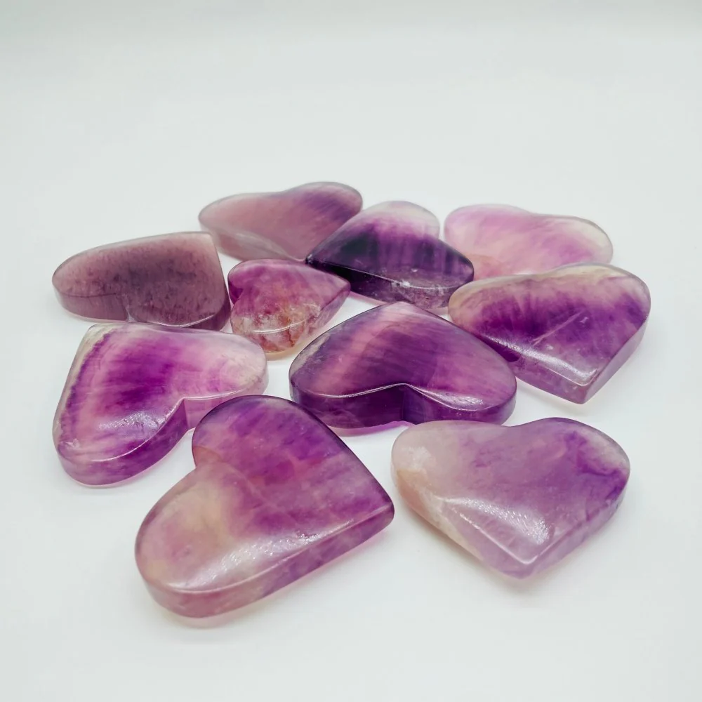 Purple Fluorite Heart Crystal Wholesale - Image 2