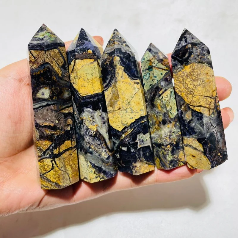 Purple Fluorite Mixed Marble Tower Wholesale - Image 4