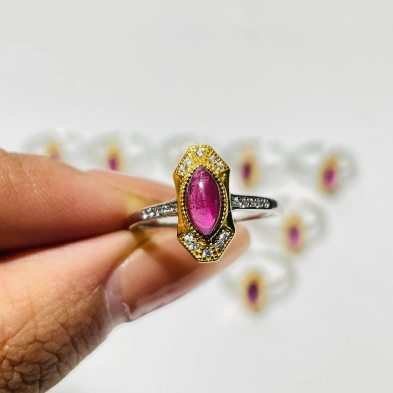 High Quality Purple Garnet S925 Sterling Silver Ring Wholesale - Image 4