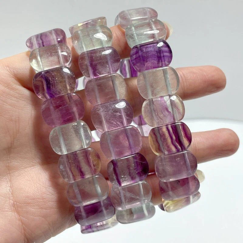 Purple Rainbow Fluorite Bracelet Wholesale - Image 2