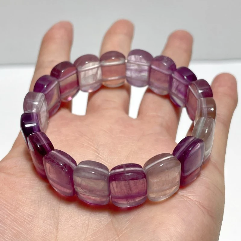 Purple Rainbow Fluorite Bracelet Wholesale - Image 3