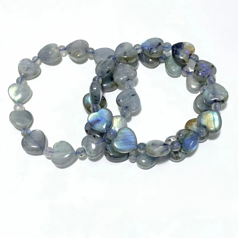 Colorful Labradorite Heart Bracelet Wholesale - Image 3