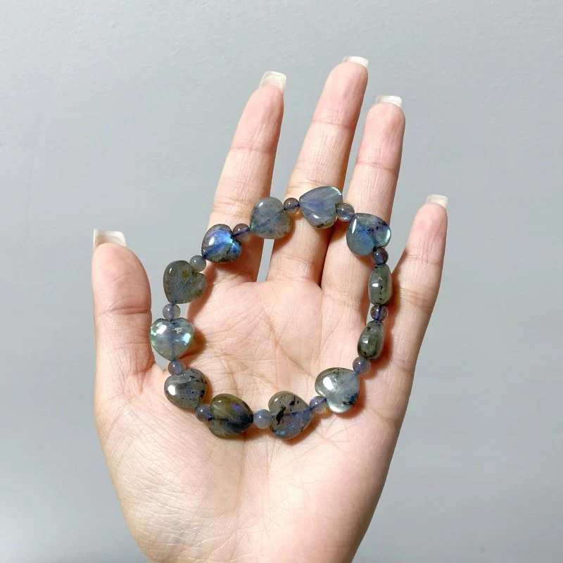 Colorful Labradorite Heart Bracelet Wholesale - Image 4