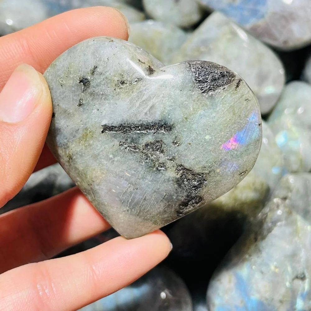 Normal Quality Labradorite Heart Wholesale - Image 4