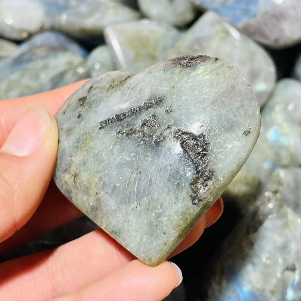 Normal Quality Labradorite Heart Wholesale - Image 5