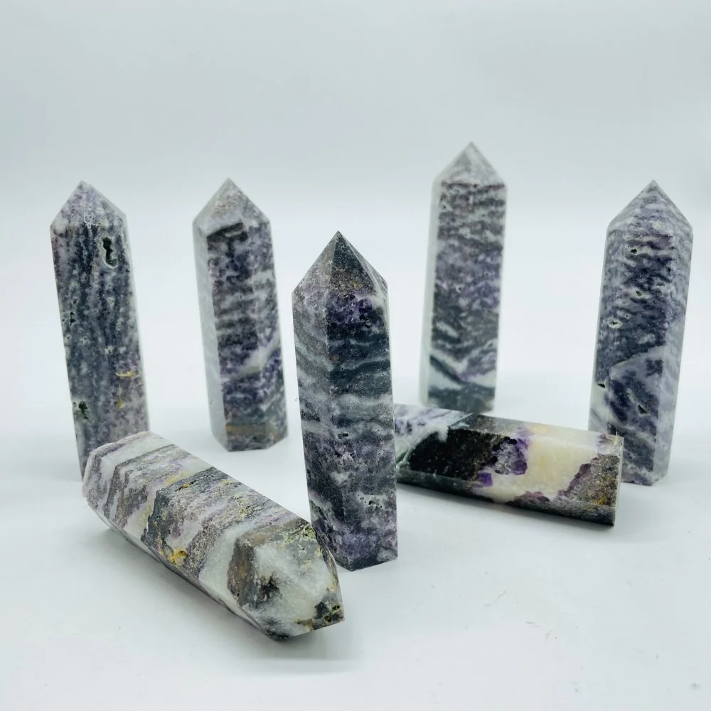 Purple Zebra Stone Tower Wholesale - Image 2