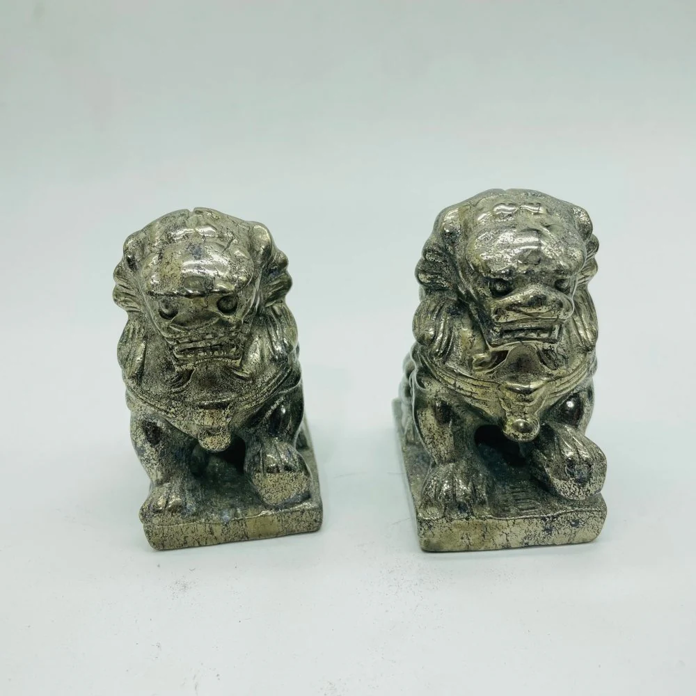 Pyrite Foo Dog Carving Wholesale - Image 3
