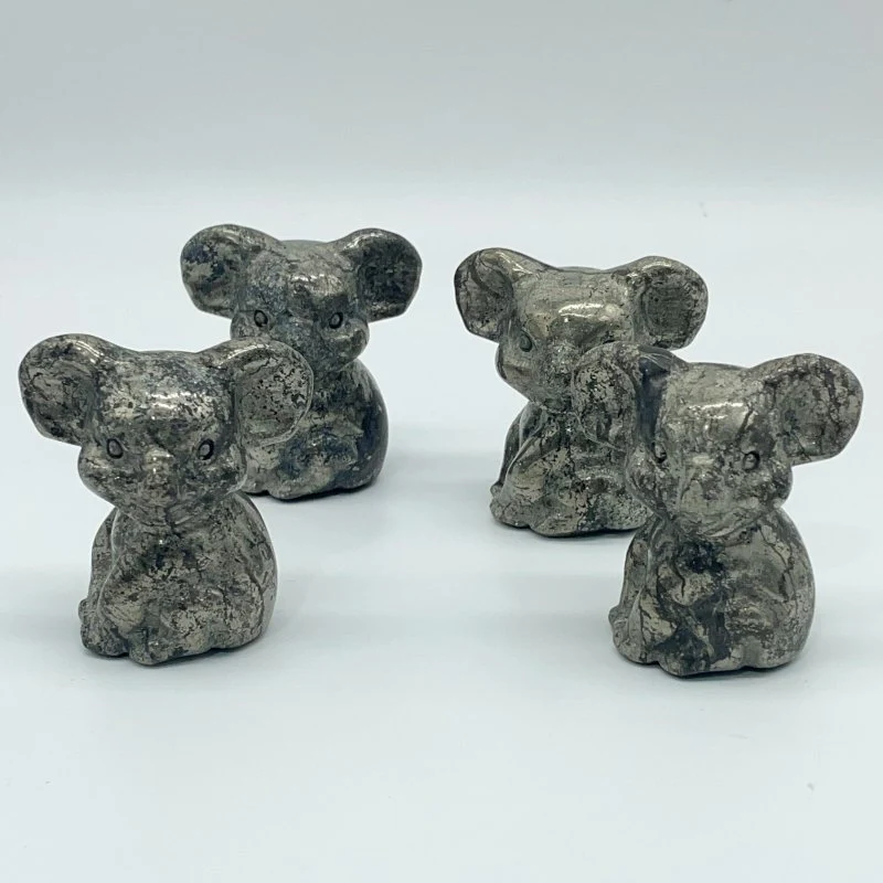 Pyrite Koala Carving Animal Wholesale