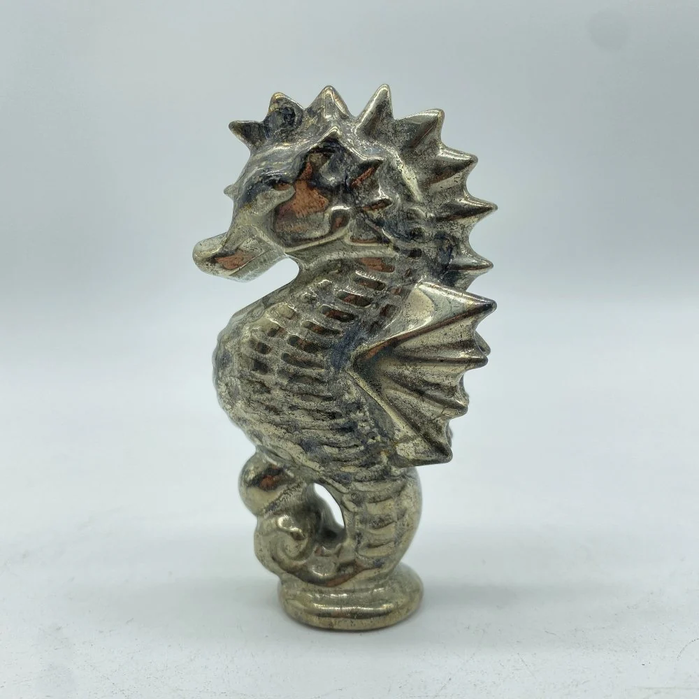 Pyrite Seahorse Carving Wholesale - Image 3