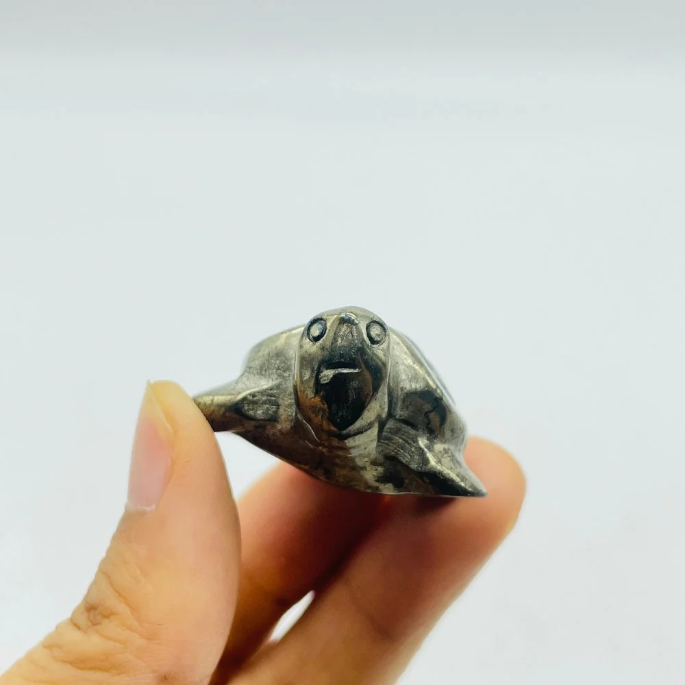 Pyrite Sea Turtle Carving Wholesale - Image 2