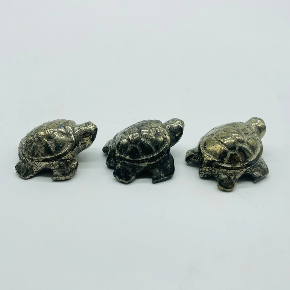 Pyrite Sea Turtle Carving Wholesale - Image 3