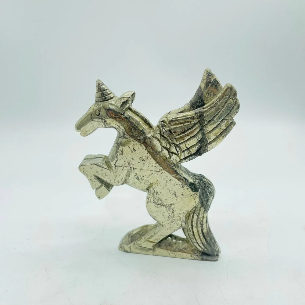 Pyrite Unicorn Carving Wholesale - Image 2