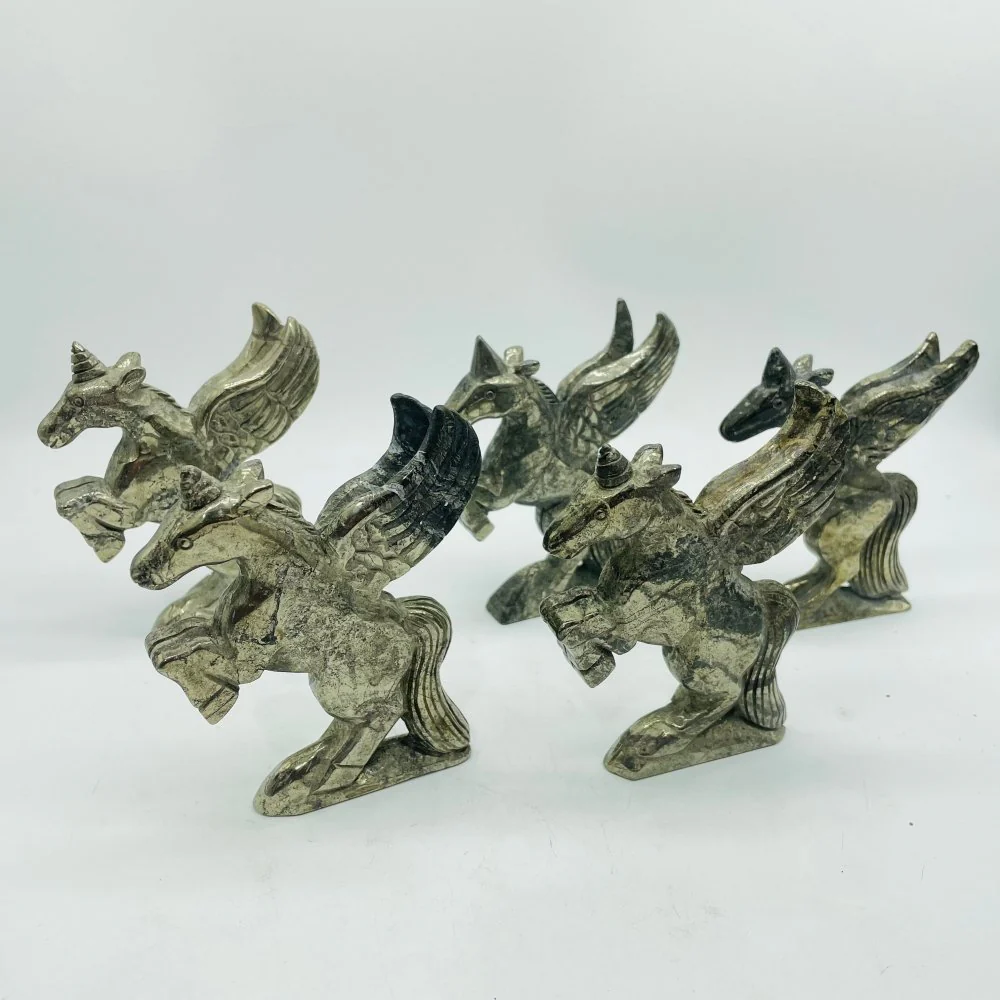 Pyrite Unicorn Carving Wholesale - Image 3