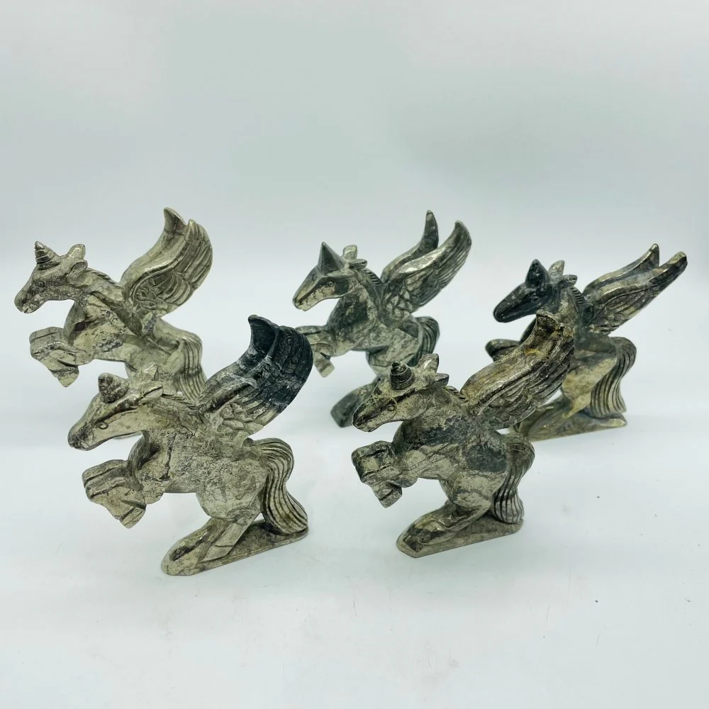 Pyrite Unicorn Carving Wholesale - Image 4