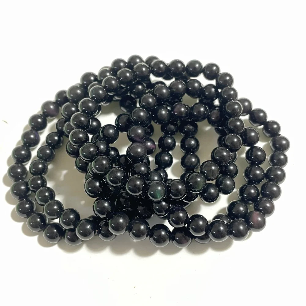 Rainbow Cat Eye Obsidian Bracelet Wholesale - Image 2