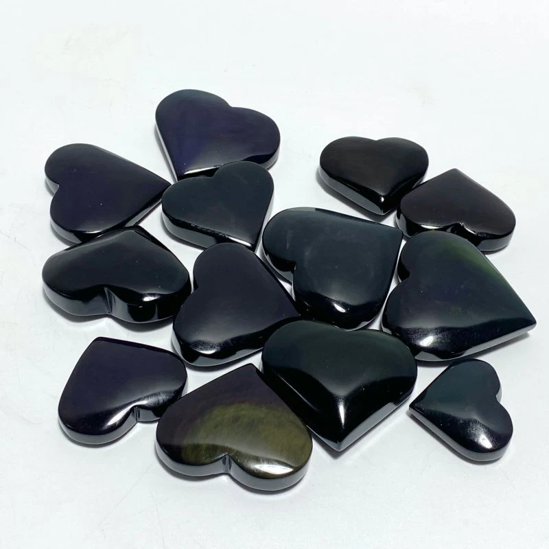 Rainbow Cat Eye Obsidian Heart Wholesale - Image 4