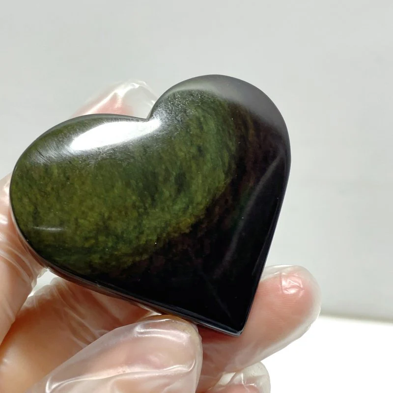 Rainbow Cat Eye Obsidian Heart Wholesale - Image 5