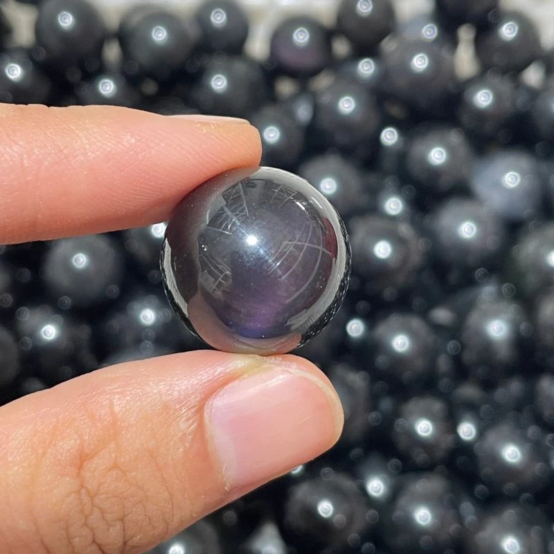 318 Pieces Rainbow Cat Eye Obsidian Spheres - Image 5
