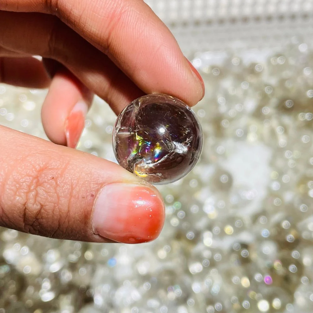 Rainbow Clear Quartz Spheres Ball Wholesale - Image 2