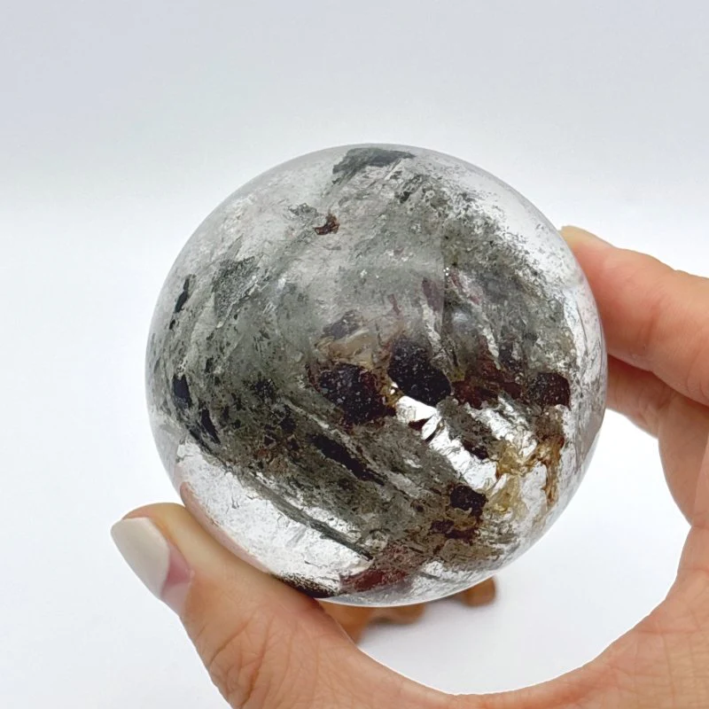 Enhydro Garden Quartz Sphere With Moving Bubble - Image 3