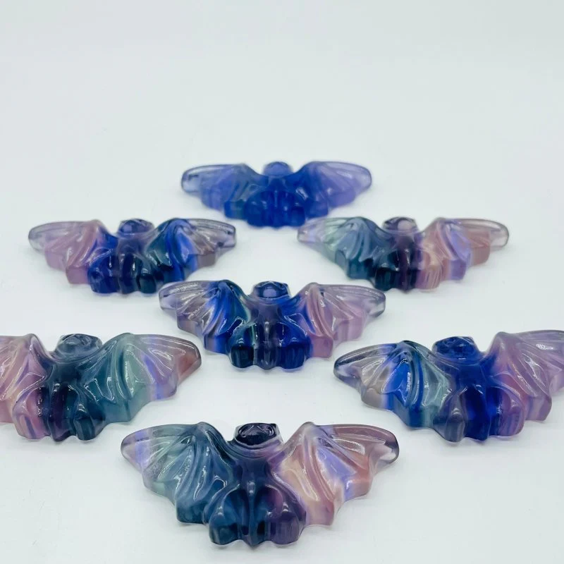 Rainbow Fluorite Bat Carving Wholesale - Image 3
