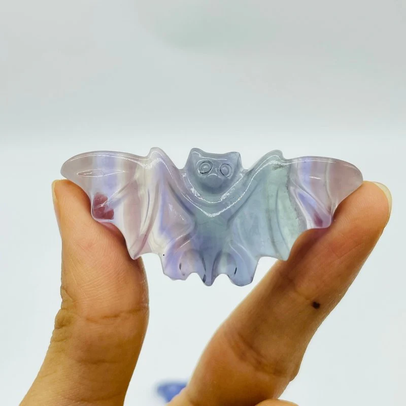 Rainbow Fluorite Bat Carving Wholesale - Image 4