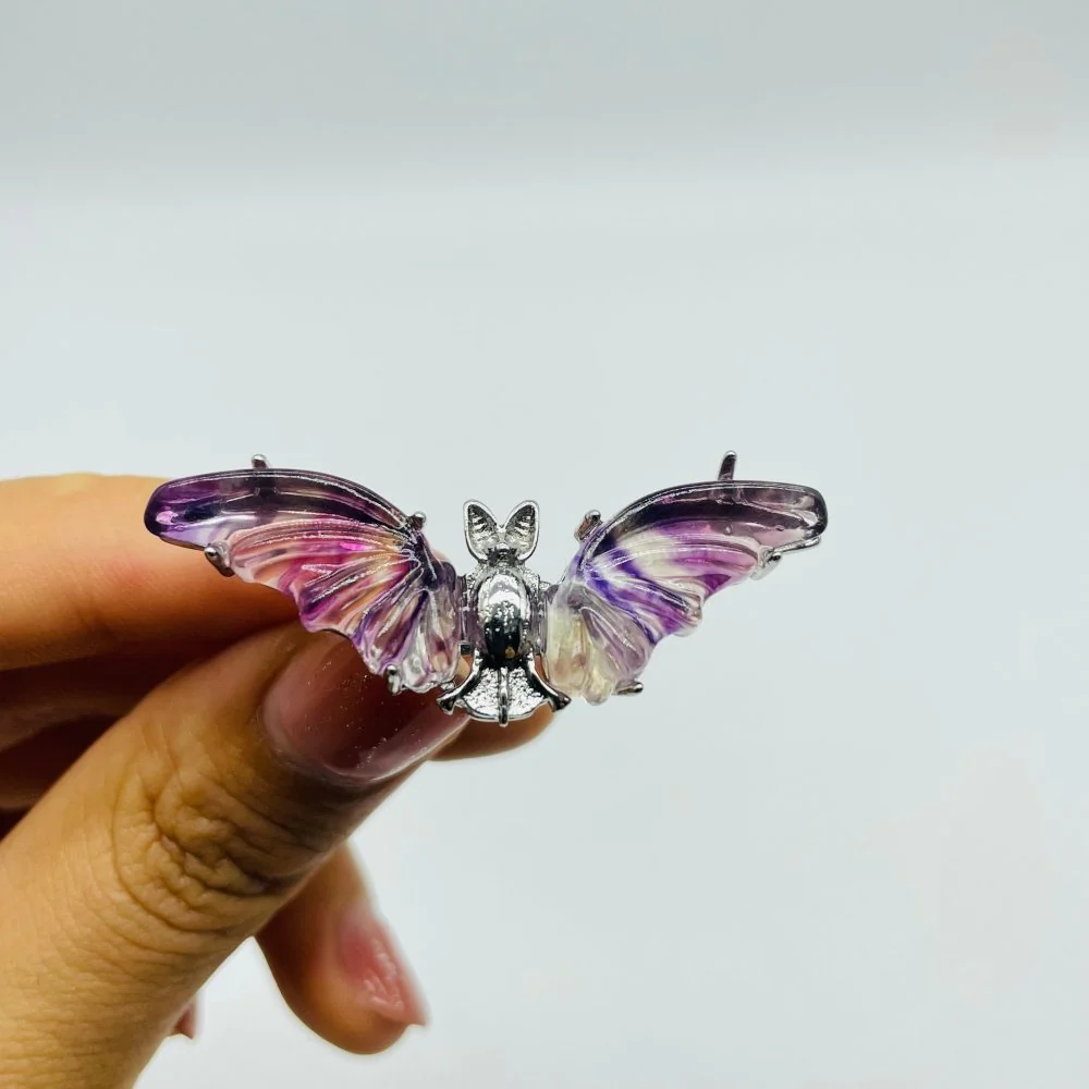 Rainbow Fluorite Bat Ring Wholesale - Image 4