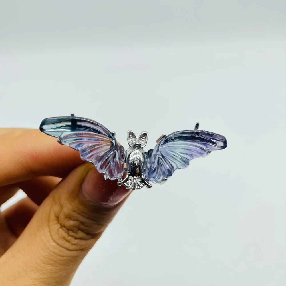 Rainbow Fluorite Bat Ring Wholesale - Image 5