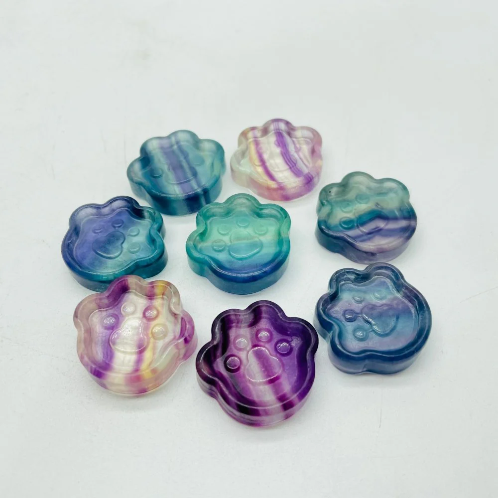 Rainbow Fluorite Cat Paw Small Bowl Wholesale - Image 3
