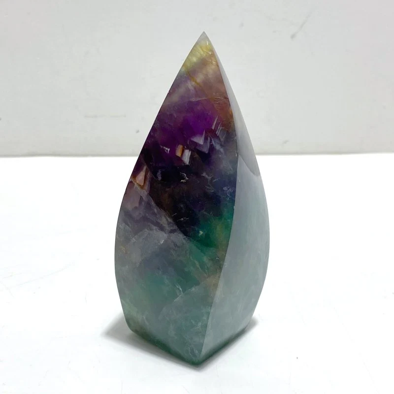 11 Pieces Large Rainbow Fluorite Mixed Color Flame High Quality - Image 7