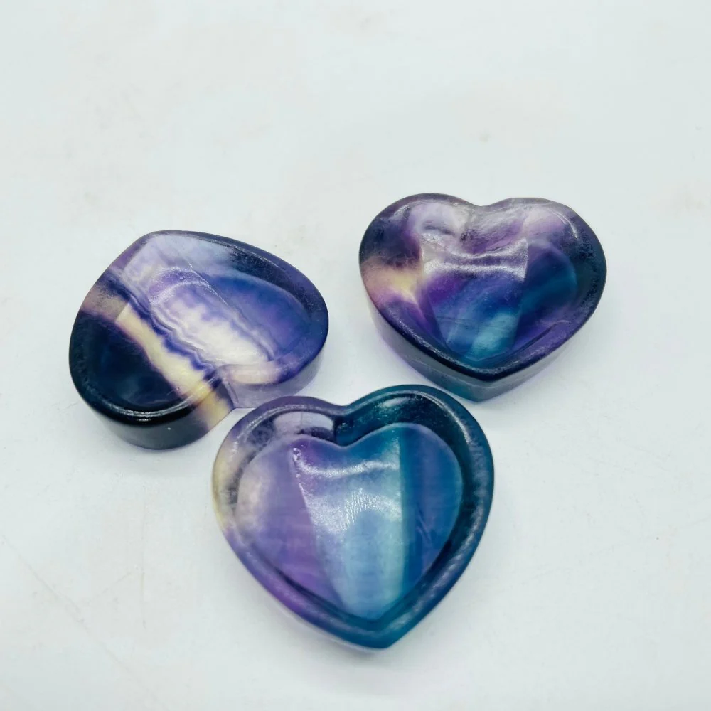 Rainbow Fluorite Heart Flower Moon Small Bowl Wholesale - Image 5