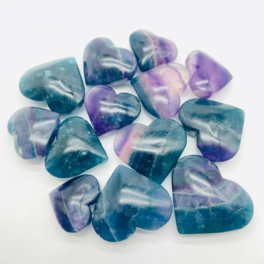 Rainbow Fluorite Heart Wholesale - Image 2