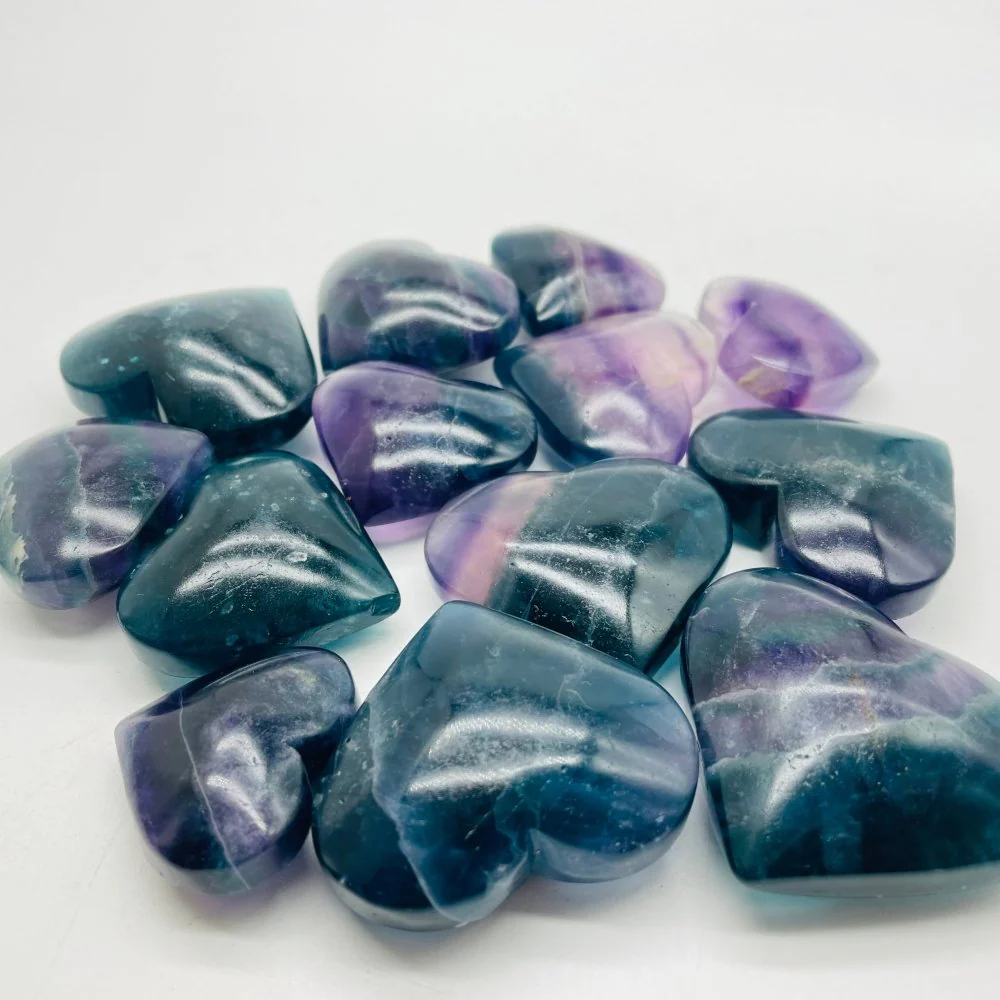 Rainbow Fluorite Heart Wholesale - Image 3