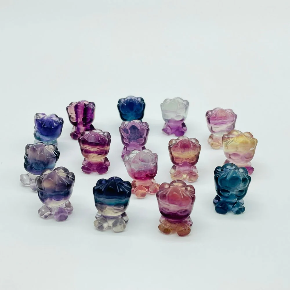 Rainbow Fluorite Groot Carving Wholesale - Image 3