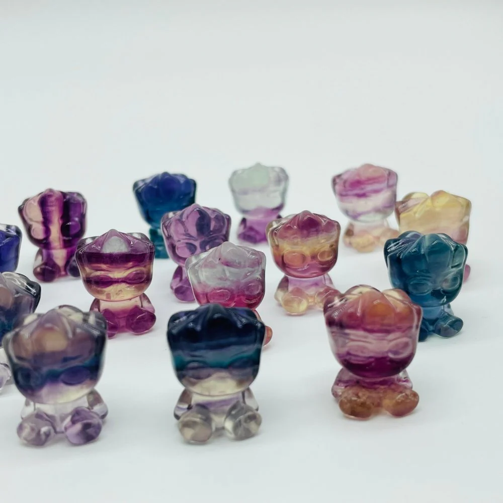 Rainbow Fluorite Groot Carving Wholesale - Image 6