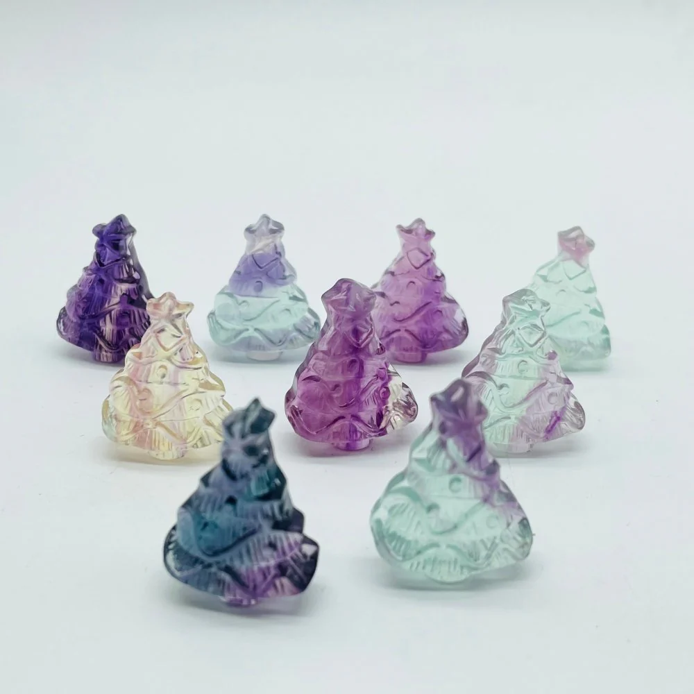 Fluorite Christmas Tree Carving Crystal Wholesale - Image 4