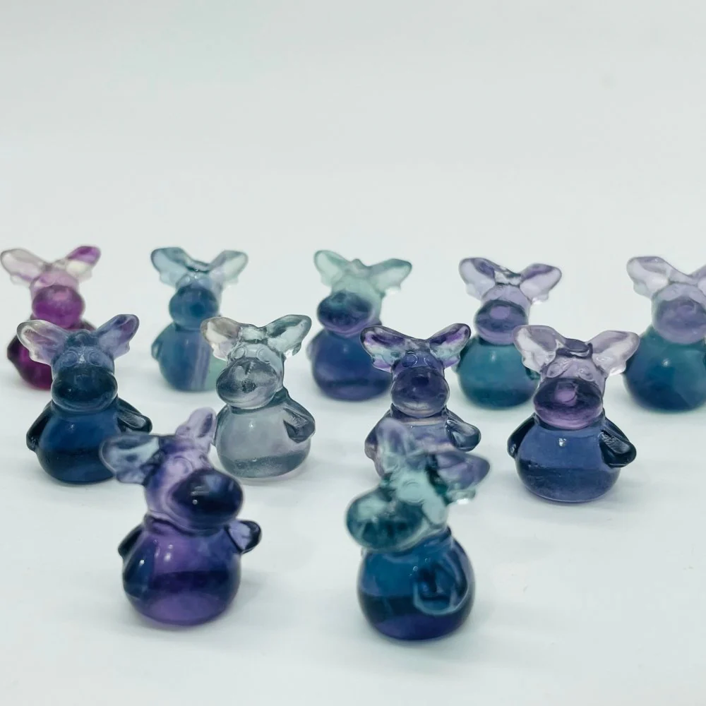 Rainbow Fluorite Mini Moose Carving Wholesale - Image 3
