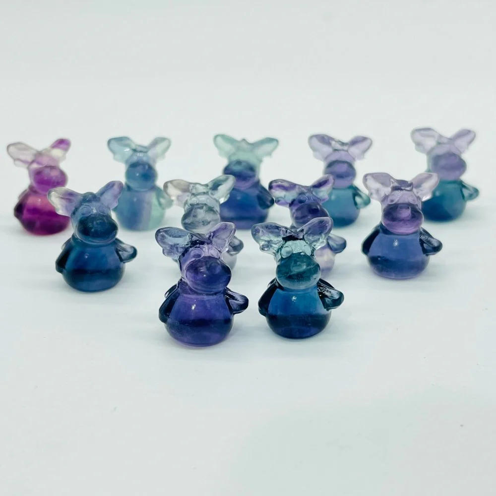 Rainbow Fluorite Mini Moose Carving Wholesale - Image 6