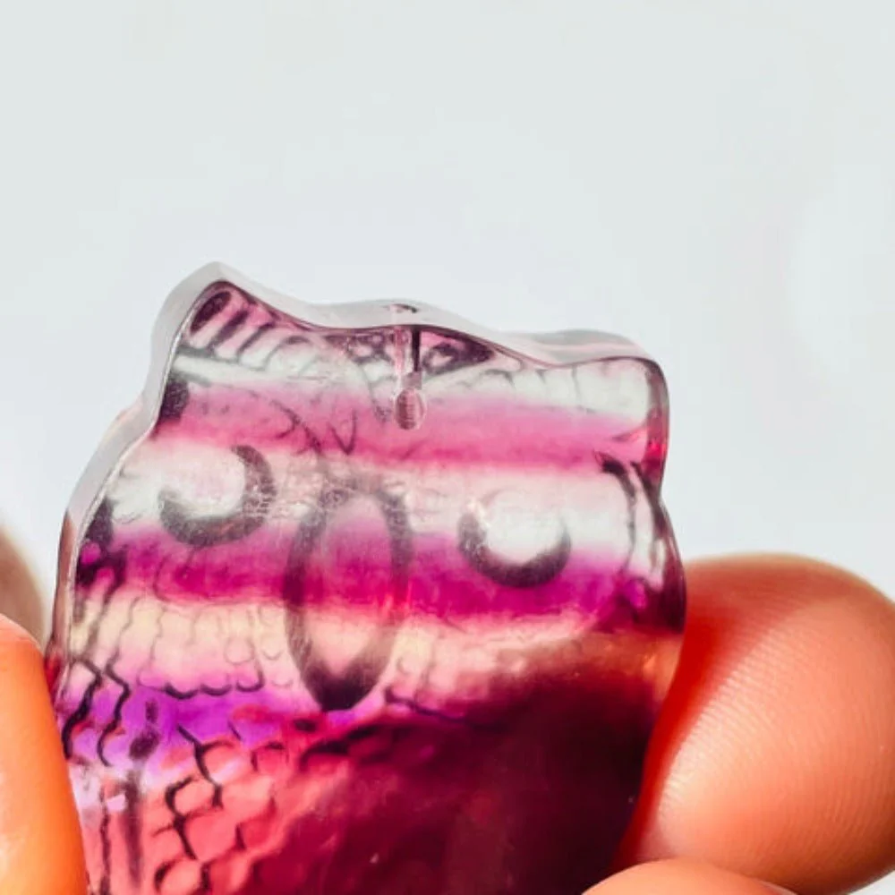 Rainbow Fluorite Owl Carving Wholesale - Image 3