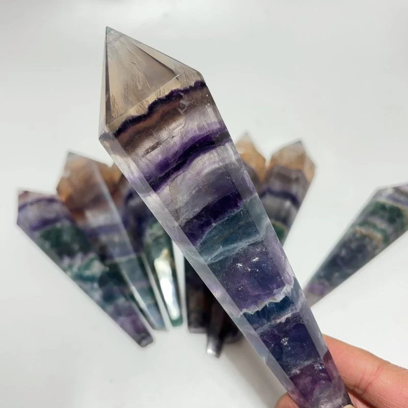 Rainbow Fluorite Point Scepter Magic Wand Wholesale - Image 3