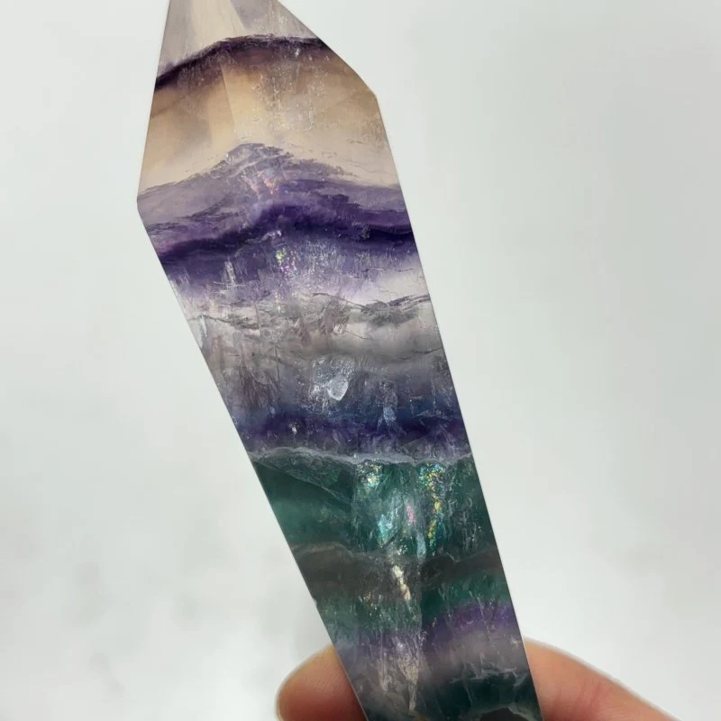 Rainbow Fluorite Point Scepter Magic Wand Wholesale - Image 5