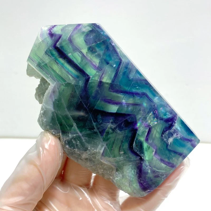 Rainbow Fluorite Raw Side Point Tower Wholesale - Image 5