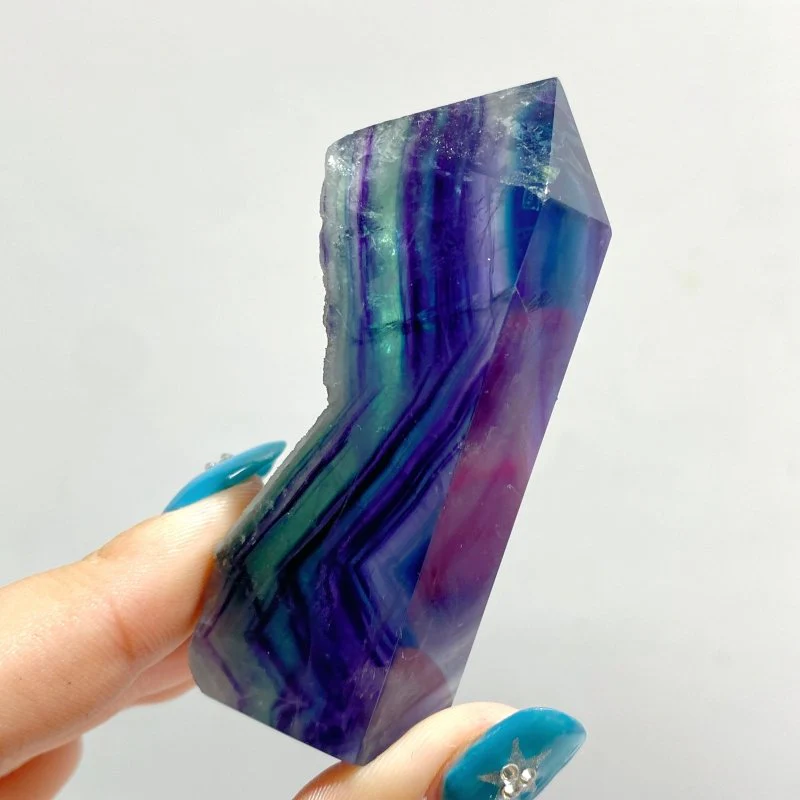 42 Pieces Rainbow Fluorite Raw Side Tower - Image 6