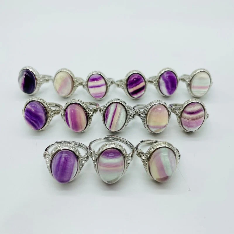 Rainbow Fluorite Ring Wholesale - Image 4